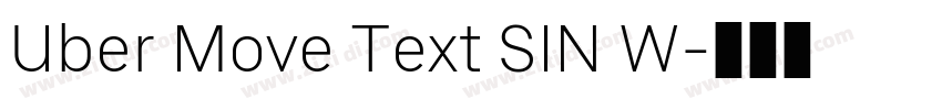 Uber Move Text SIN W字体转换